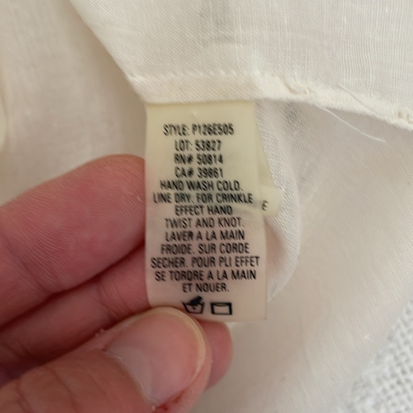 Elie Tahari Vintage Beaded Button Down Shirt Long Sleeve Size Small - Picture 7 of 8